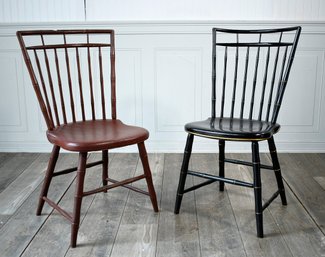 Two Antique Windsor Side Chairs (CTF20)