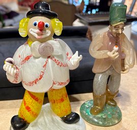 Two Czech Glass Figurines ( CTF10)