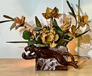 Vintage Jaguar Lamp Lamp/Floral Vase