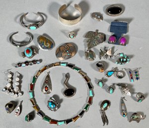 Native American And Other Sterling Items (CTF10)