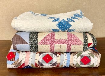 Three Vintage And Antique Quilts (CTF10)