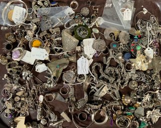Large Lot Of Sterling Jewelry (CTF10)