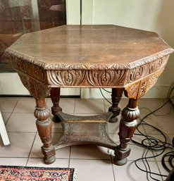 Antique Oak Jacobean Style Table