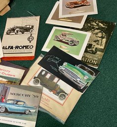 Car Prints, Alpha Romeo, Pamphlets