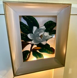 Vintage 1940s Lighted Metal Shadow Box