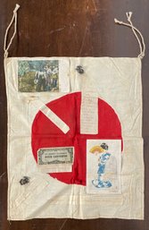 Vintage WWII Japanese Flag With Soldier Memorabilia (CTF10)