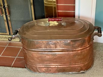 Antique Copper Wash Boiler