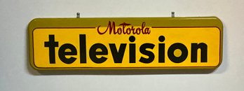 Vintage Motorola Television Metal Sign