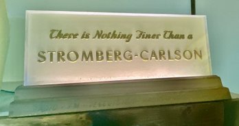 Stromberg Carlson Lighted Table Top Sign