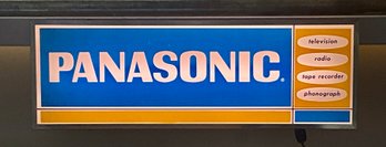 Vintage Panasonic Television Lighted Wall Sign