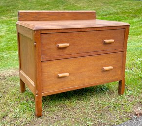 Vintage Mission Oak Style Small Chest (CTF20)