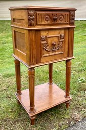 Vintage French Carved Walnut Humidor (CTF20)