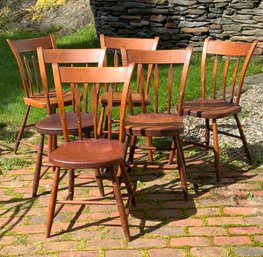 19th C. Windsor Thumback Chairs, Set Of 6 (CTF30)