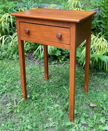 Antique One Drawer Pine Stand (CTF20)