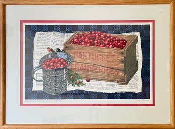Donn Russell Lithograph, Nantucket Cranberries (CTF10)