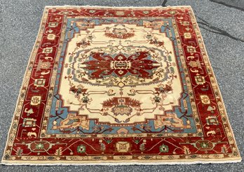 Vintage Room Size Heriz Oriental Rug (CTF20)