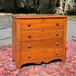 Antique Cottage Pine Chest (CTF30)