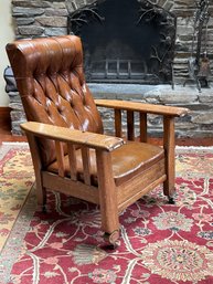 Antique Royal Chair Co. Oak Morris Chair (CTF20)