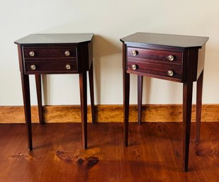 Pr. Federal Style Mahogany Stands (CTF20)