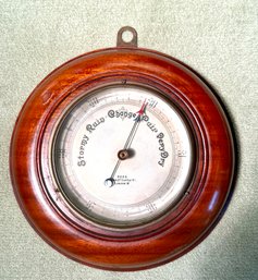 Antique Ross English Mahogany Barometer (CTF10)