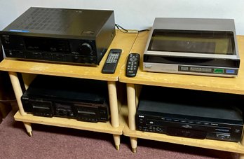 Stereo Equipment, Receiver, Turntable, Speakers