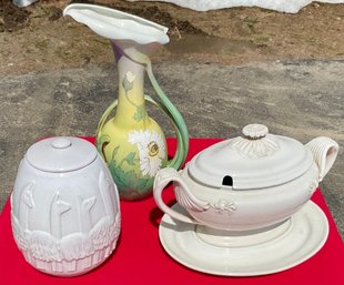 Vintage Ceramics, Ewer, Tureen And Jar (CTF20)