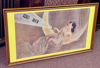 Vintage Chinese Battery Advertising Poster