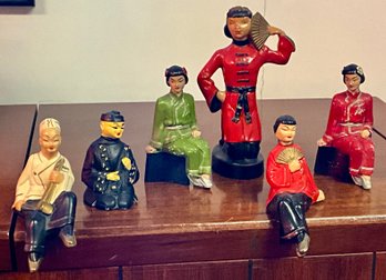 Six Asian Figurines