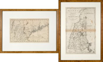 Two Antique Maps, New England & NH (CTF10)