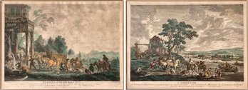 Two 18th C. French Colored Prints (CTF20)