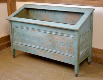Antique Blue Painted Pickles Display Box (CTF20)