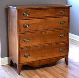 Ca. 1800 Federal Cherry Four Drawer Chest (CTF20)