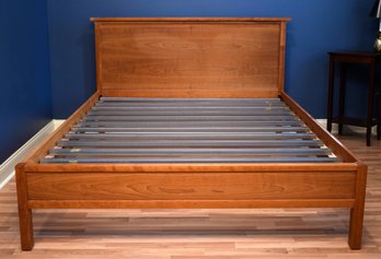 Modern Room And Board Cherry Queen Size Bed (CTF40)