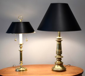 Two Brass Table Lamps (CTF10)