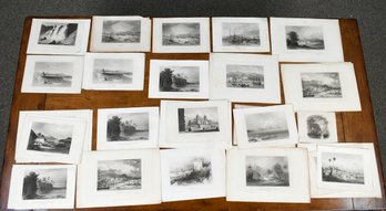 35 Antique Central & South American And Other Book Plate Etchings (CTF10)