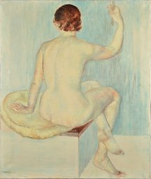 20th C. Oil On Canvas, Nude (CTF10)