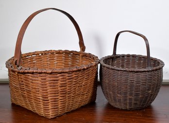 Two Antique Woven Baskets (CTF10)
