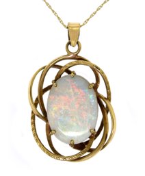 10K Gold And Opal Pendant (CTF10)