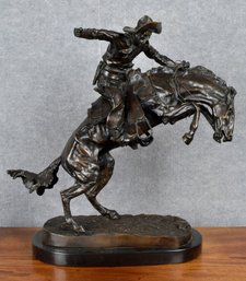 Bronze After Frederic Remington. Bronco Buster (CTF20)
