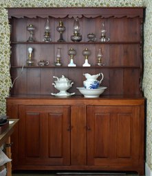 *Condition Update* Antique Pine Set Back Cupboard (CTF50)