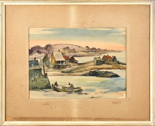 Lester George Hornby Watercolor, Cape Ann (CTF10)