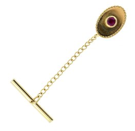14K Gold And Ruby Tie Tack (CTF10)