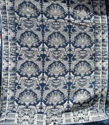Antique Blue And White Coverlet (CTF10)