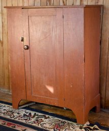 19th C. Red Painted Jelly Cupboard (CTF20)