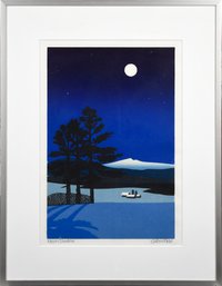 Sabra Field Woodblock Print, Moon Shadow (CTF20)