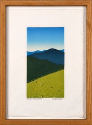 Sabra Field Woodblock Print, Hill Farm Summer (CTF10)