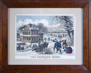 19th C. Thos. Kelley Lithos, Home In County & Farmers Home (CTF10)