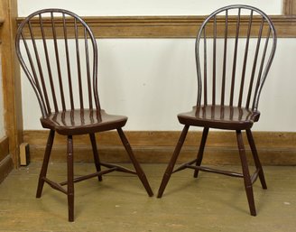 Antique Bow Back Windsor Side Chairs (CTF20)