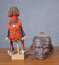 Two African Carved Wooden Sculptures (CTF10)