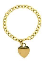 18K Tiffany & Co. Heart Tag Charm Bracelet (CTF10)